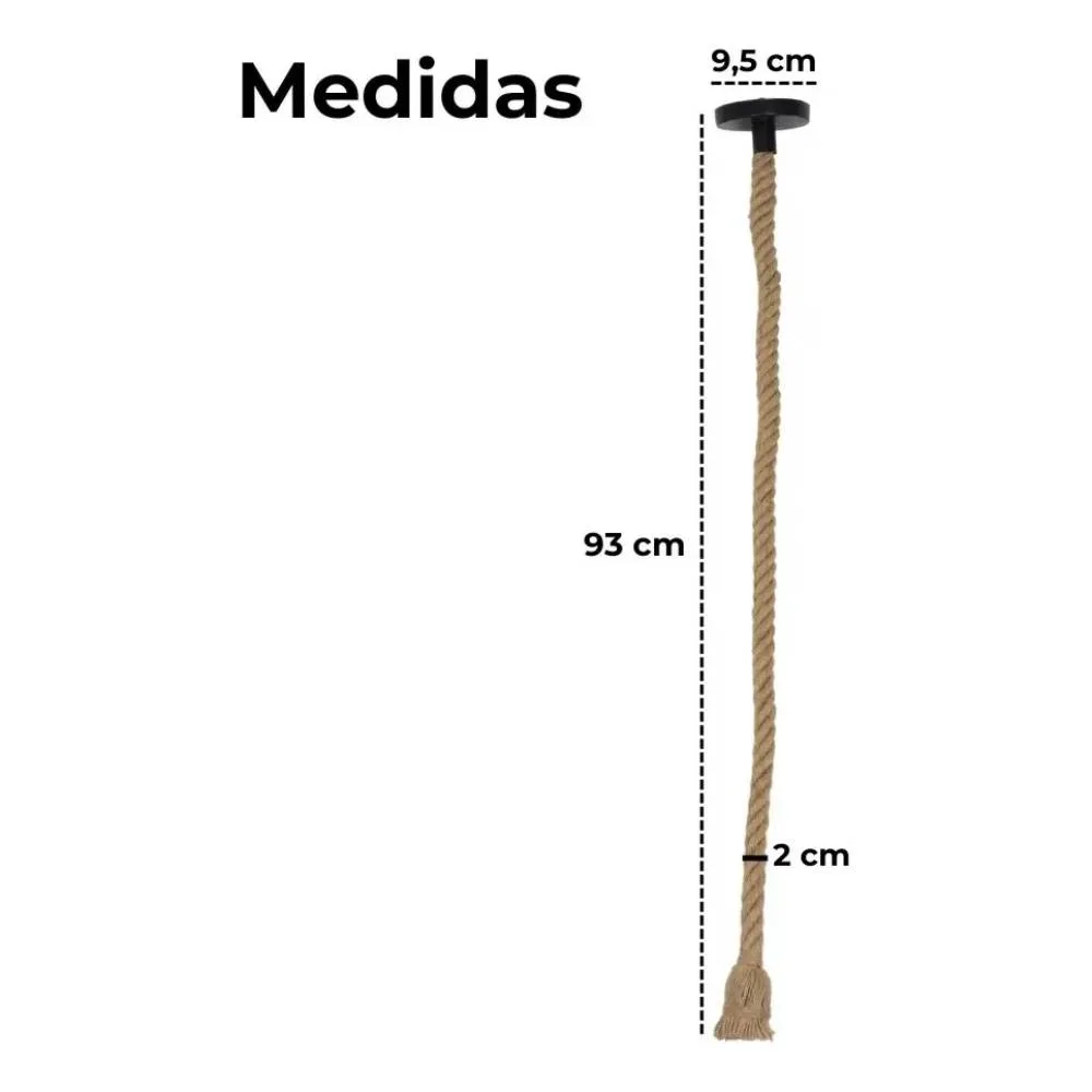 Pendente de Corda Sisal - foto 5
