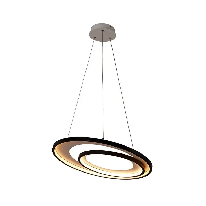 Pendente Loop Preto e Branco - Outlet Novaluz Iluminação
