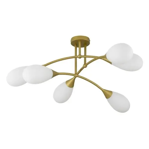 Plafon Mayla Ouro Fosco - Outlet Novaluz Iluminação