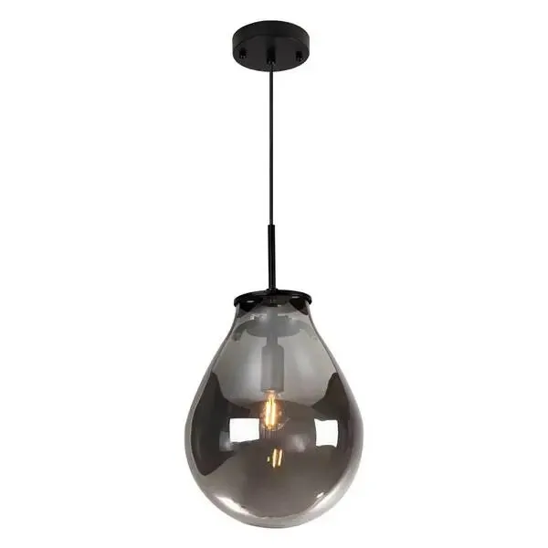Pendente Caju Preto Fumê - Outlet Novaluz Iluminação