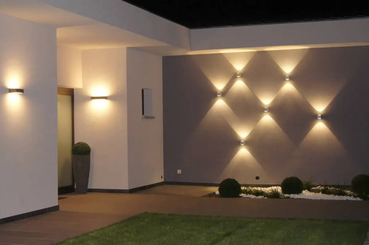 Arandela Novaluz Iluminação aplicada em ambiente