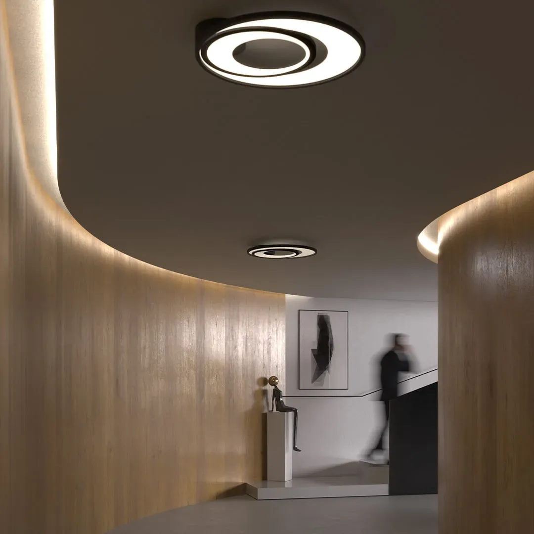 Perfil de LED Novaluz Iluminação aplicado em ambiente