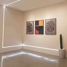Perfil de LED Novaluz Iluminação aplicado em ambiente